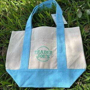 Blue Trader Joe’s Purple Mini Tote Bag